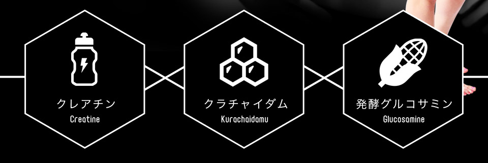 クレアチン クラチャイダム 発酵グルコサミン